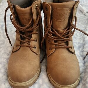 Lugz Chestnut Brown Lace-Up Work Boots